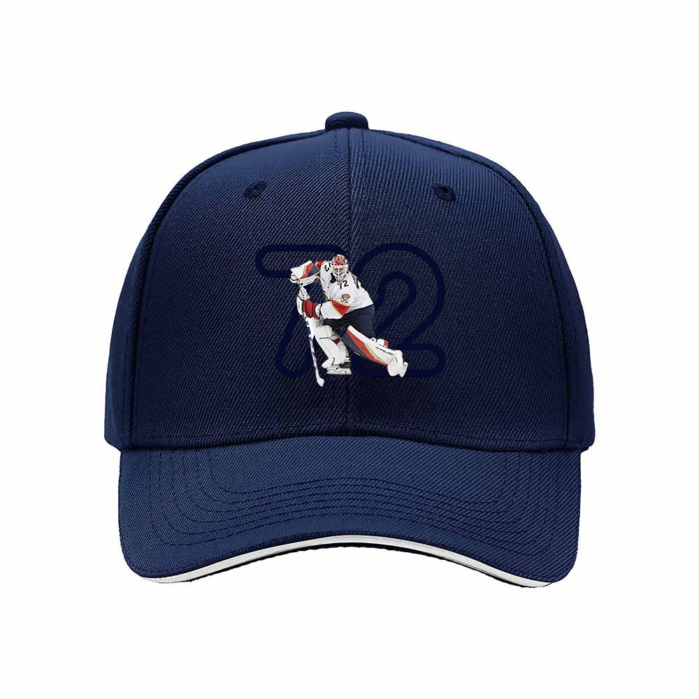 Hockey Player 72 Men's Baseball Cap Gift Sport Fan Hat - Image 2