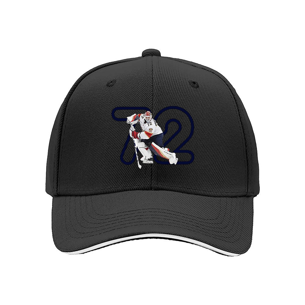 Hockey Player 72 Men's Baseball Cap Gift Sport Fan Hat - Image 3