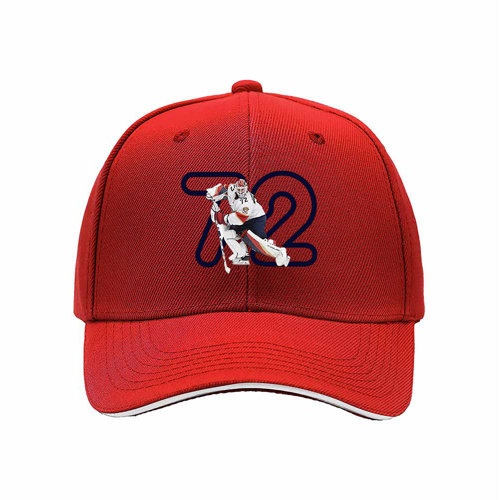 Hockey Player 72 Men's Baseball Cap Gift Sport Fan Hat - Image 6