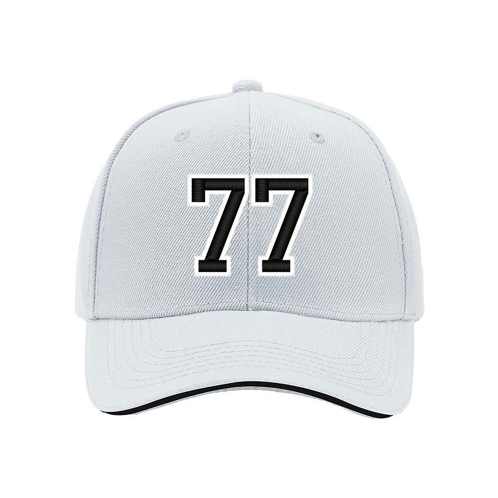Black Baseball Cap with 77 Number Design for Men and Women Casual Gift Wear - Image 5