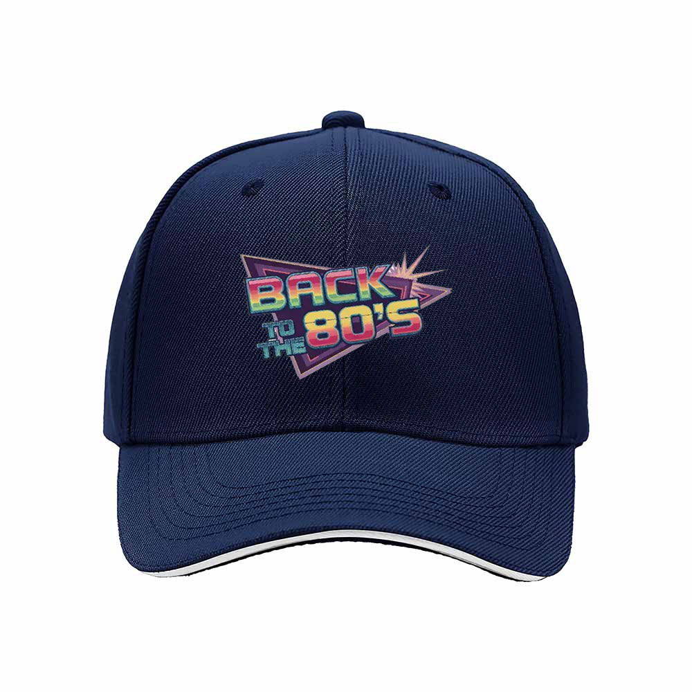 Back to the 80s Mens Womens Baseball Cap Retro Gift Hat - Image 2