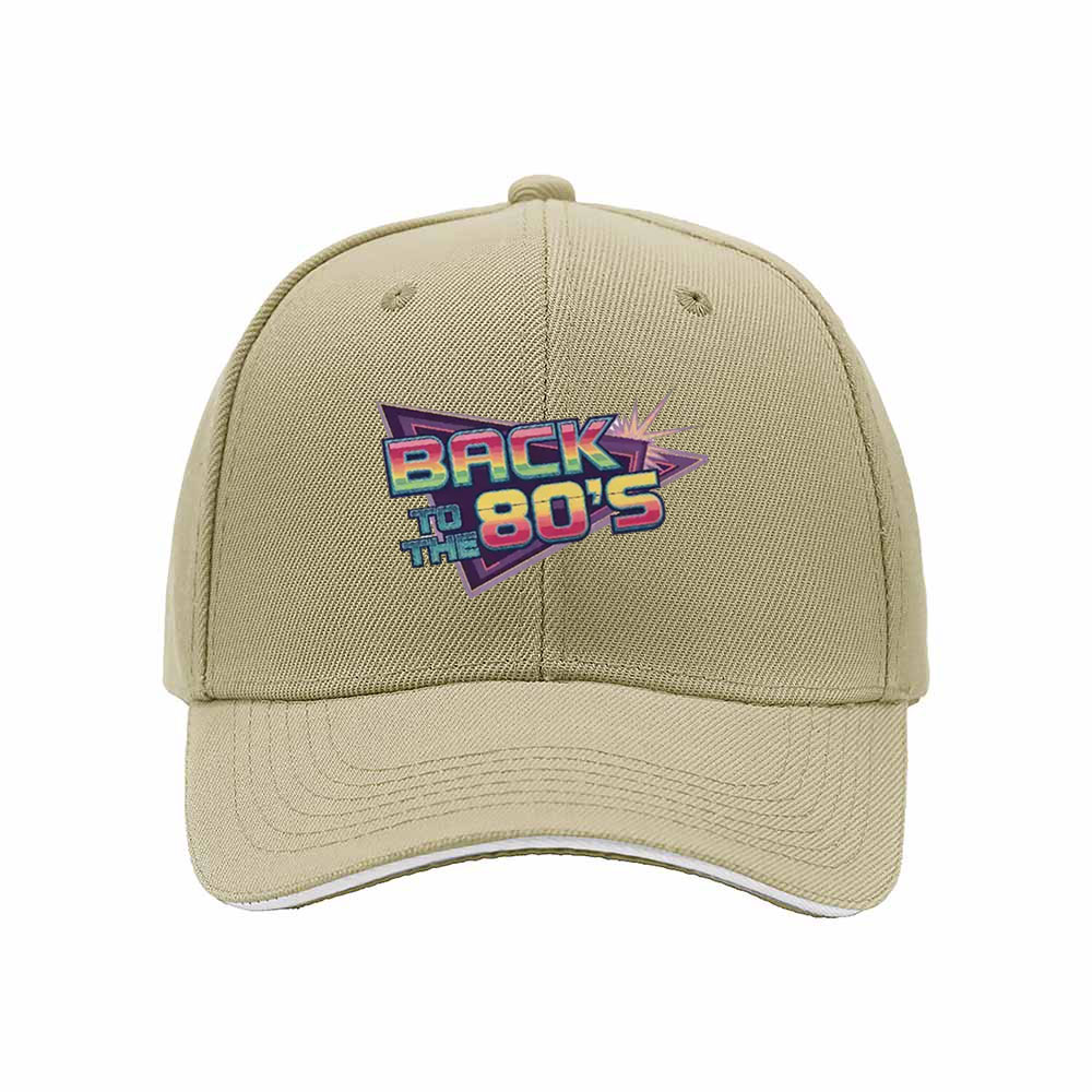 Back to the 80s Mens Womens Baseball Cap Retro Gift Hat - Image 4
