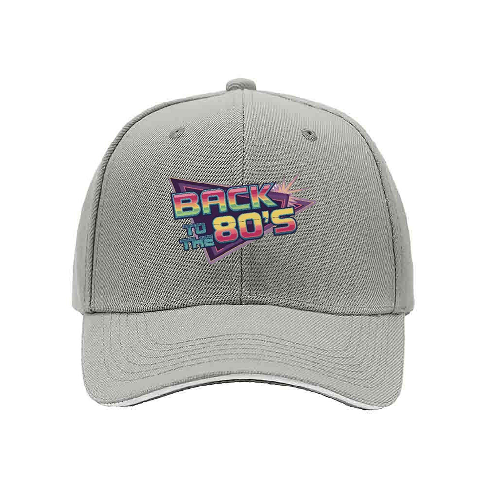 Back to the 80s Mens Womens Baseball Cap Retro Gift Hat - Image 7