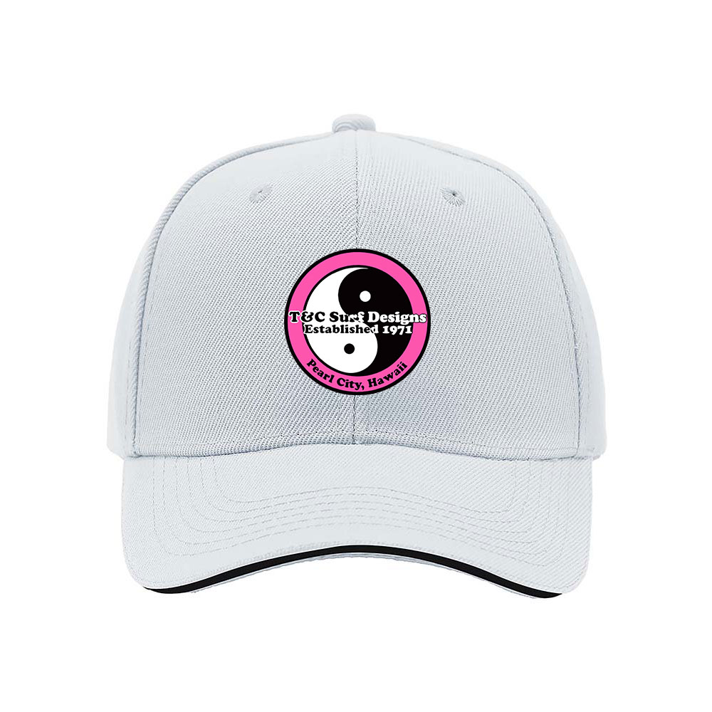 T&C Surf Designs Yin Yang Cap Black Pink Logo Hawaii 1971 - Image 5