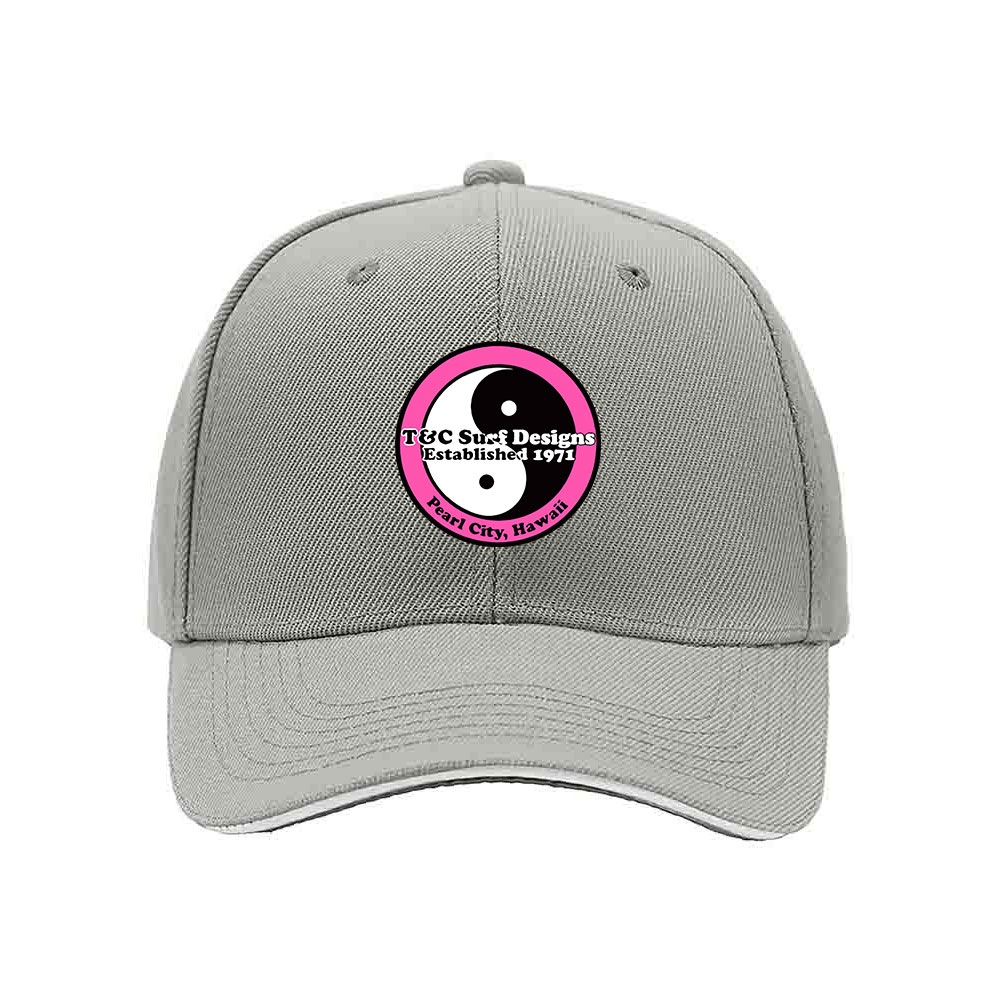 T&C Surf Designs Yin Yang Cap Black Pink Logo Hawaii 1971 - Image 7