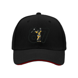 Men's Black Hockey Player 87 Baseball Cap Gift for Fans