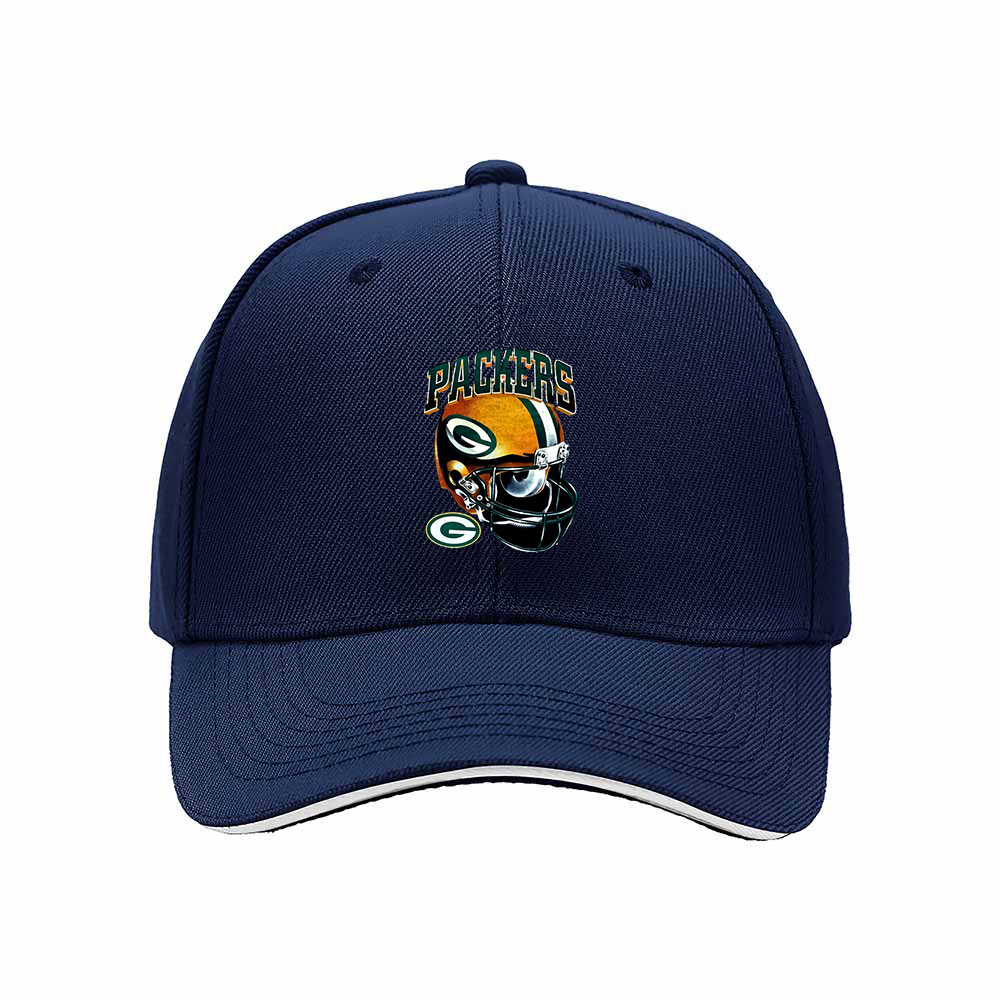 Green Bay Packers Football Helmet Men's Baseball Cap Gift for Fans - Image 2