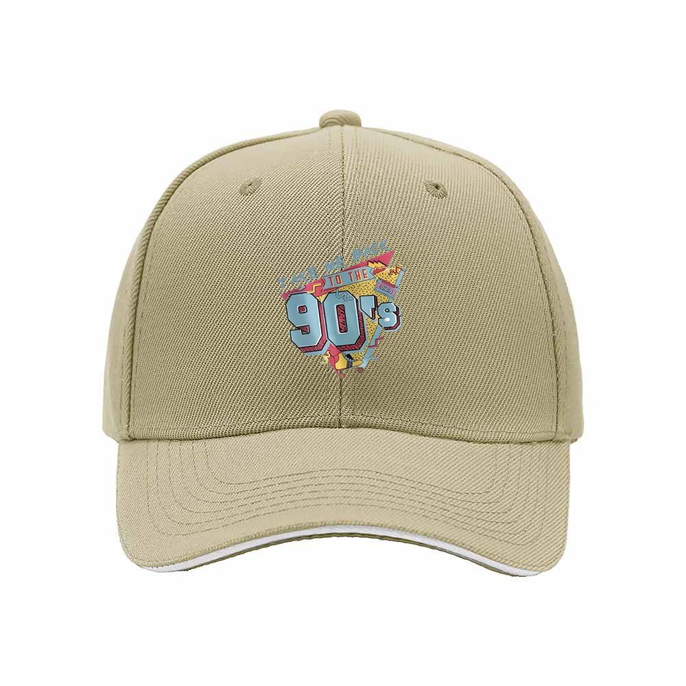 Take Me Back to the 90s Men's Baseball Cap Retro Gift Hat - Image 4