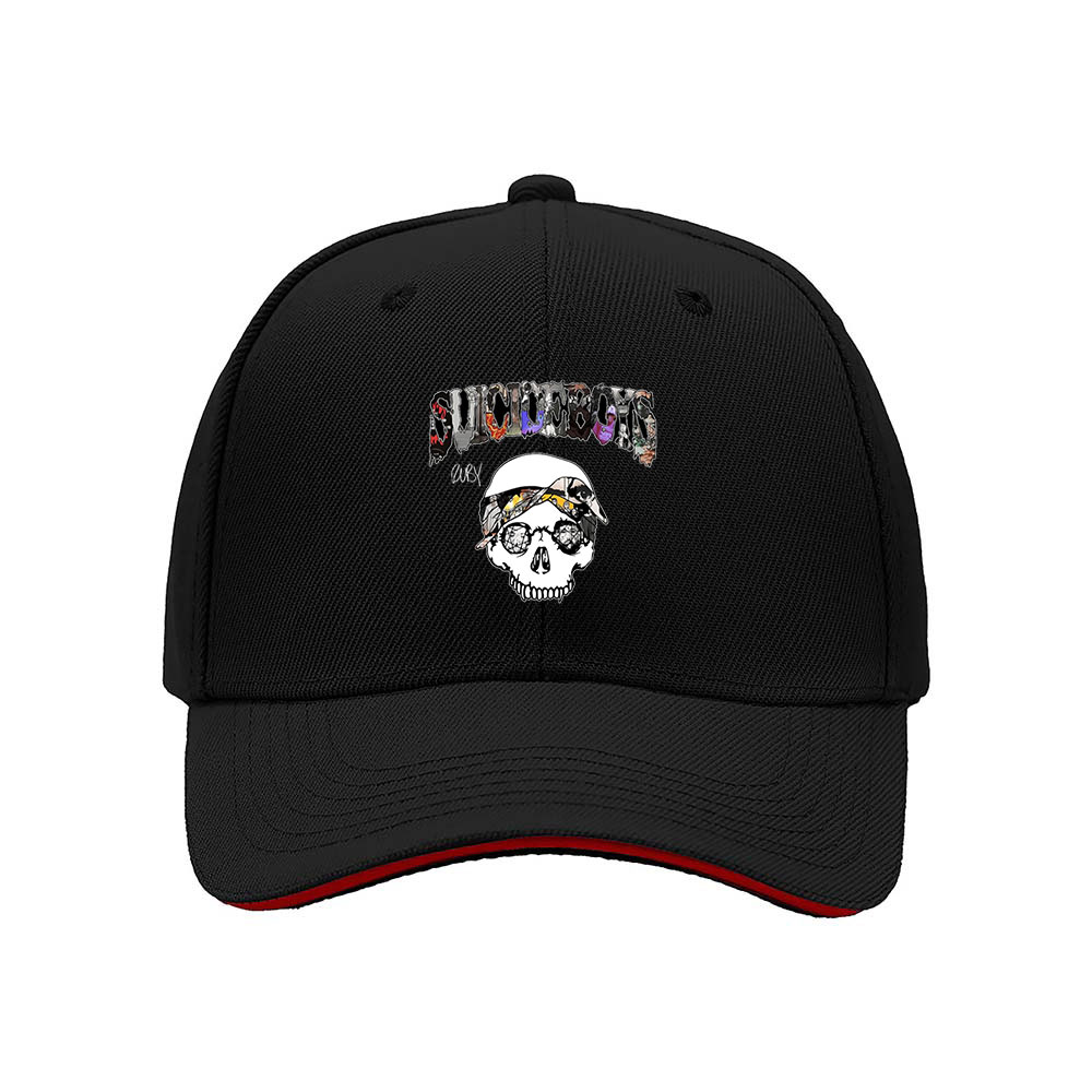 Black Skull Pirate Print Baseball Cap for Men Women Casual Gift Wear