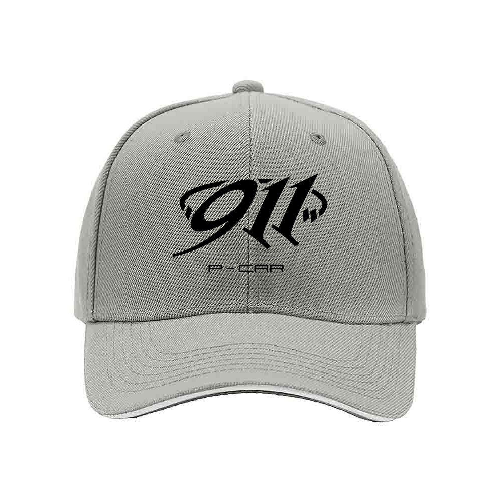 911 Logo Men's Baseball Cap Black Red Trim Gift for Fans - Image 7