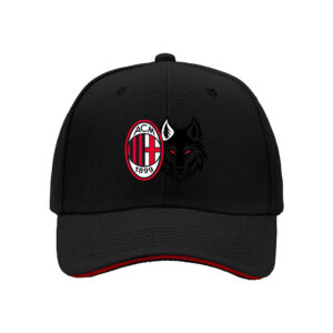 AC Milan Wolf Logo Men's Baseball Cap Gift for Fans