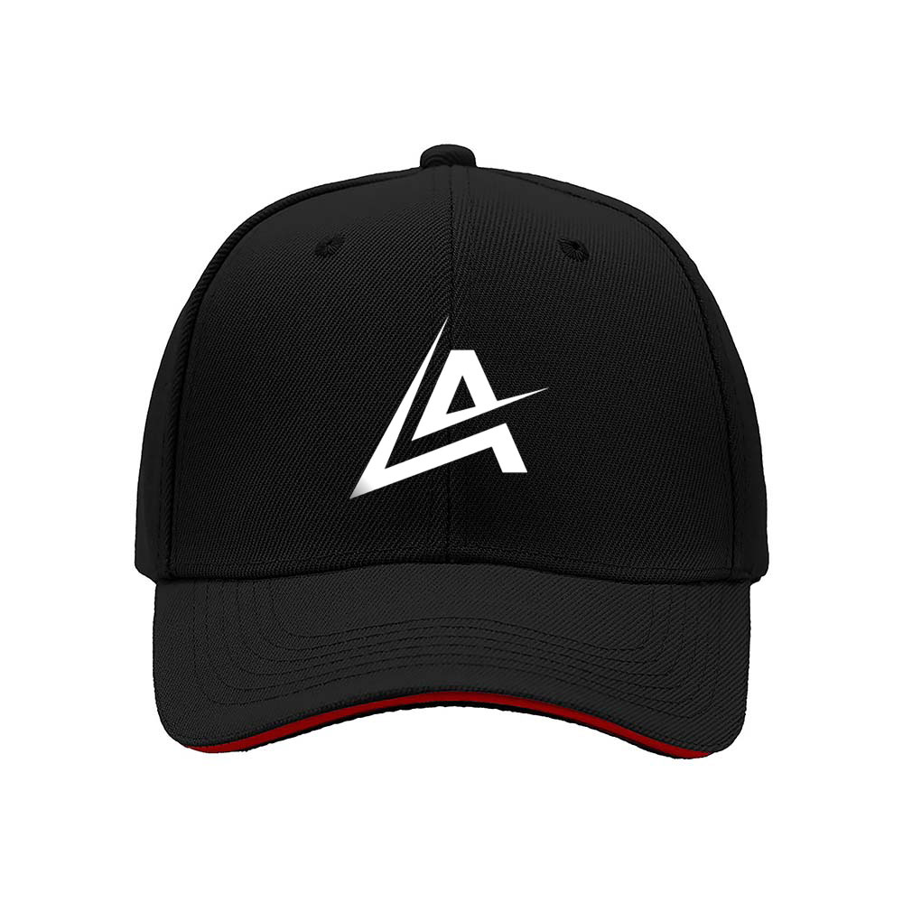 Black Baseball Cap with White Logo Men's Women's Adjustable Hat Gift for Gaming Fans