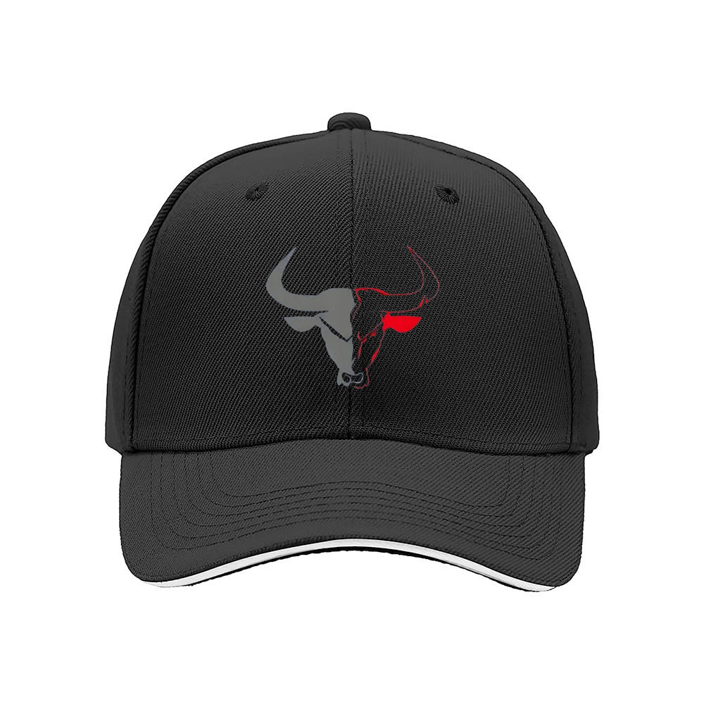 Chicago Bulls Logo Men's Baseball Cap Black Red Sport Gift Hat - Image 3