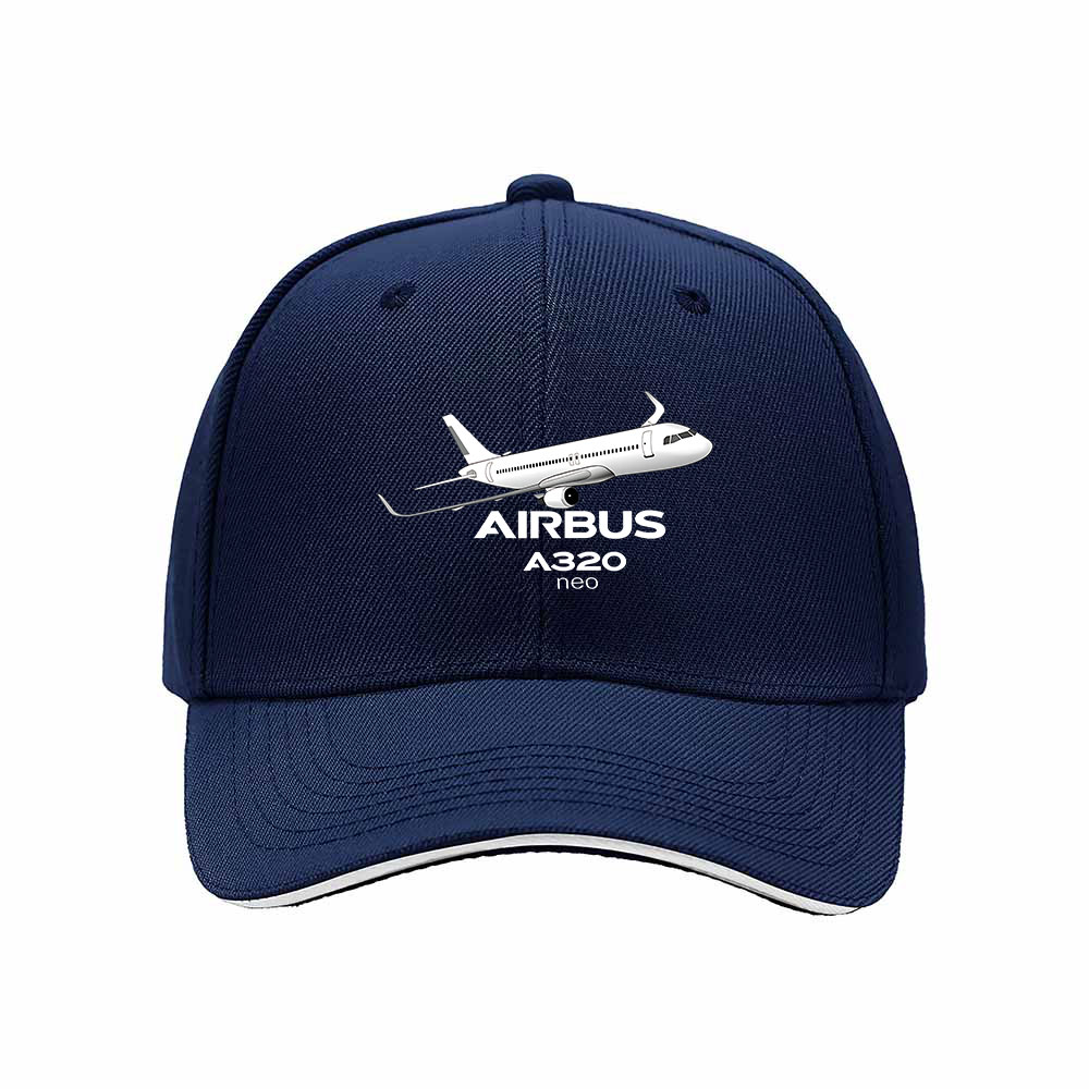 Airbus A320neo Plane Men's Baseball Cap Gift Aviation Hat - Image 2
