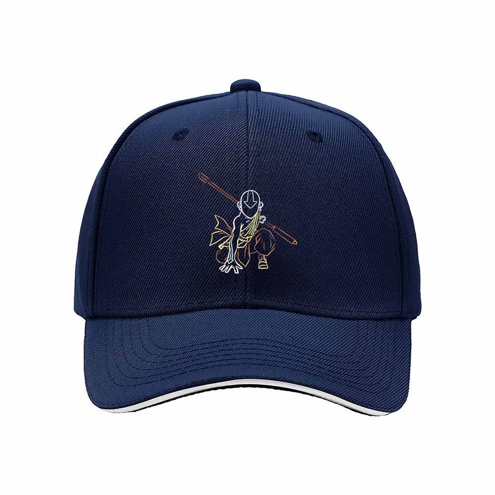 Black Baseball Cap with Anime Character Embroidery for Men and Women Gift - Image 2