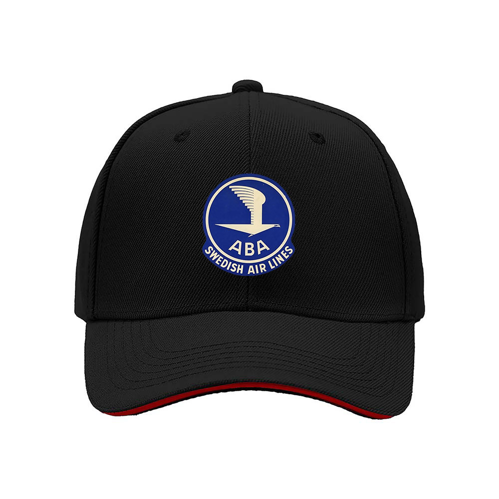 ABA Swedish Air Lines Logo Baseball Cap Men's Women's Hat Gift