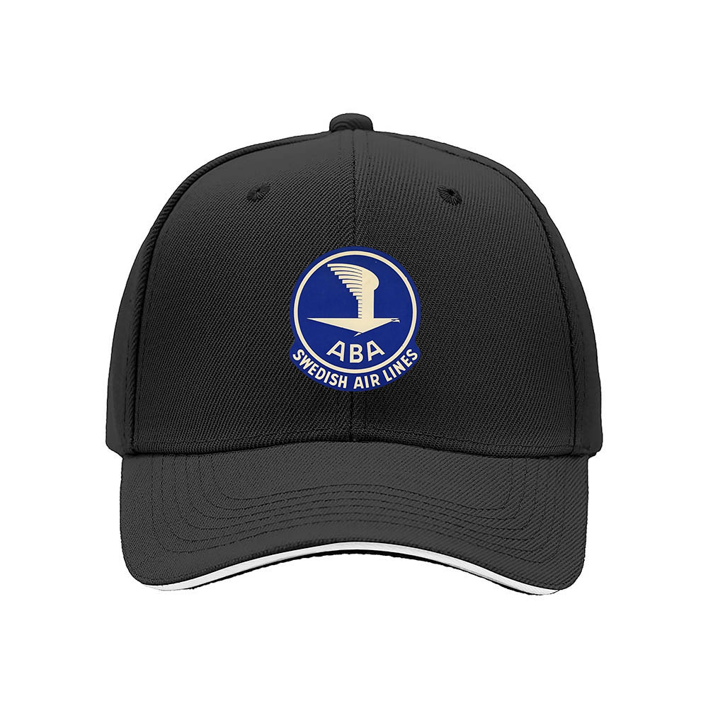ABA Swedish Air Lines Logo Baseball Cap Men's Women's Hat Gift - Image 3