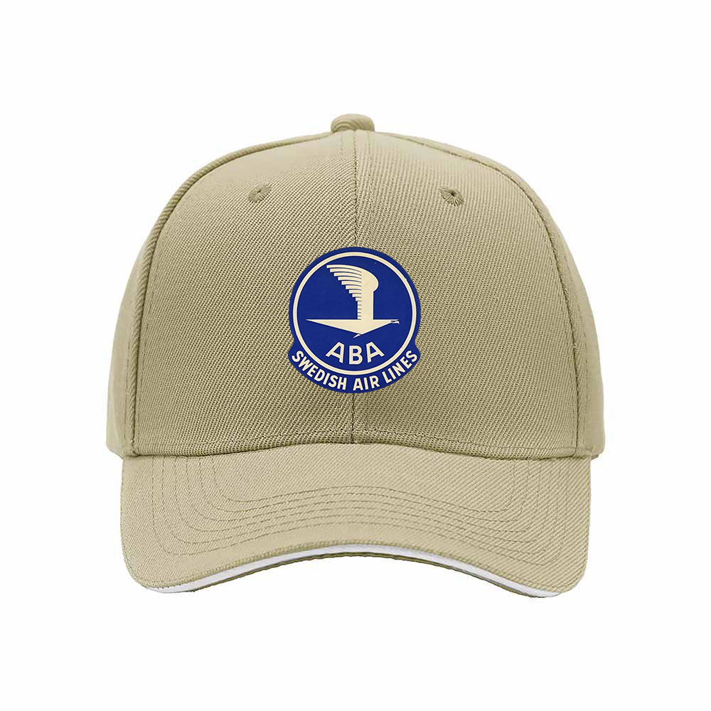 ABA Swedish Air Lines Logo Baseball Cap Men's Women's Hat Gift - Image 4