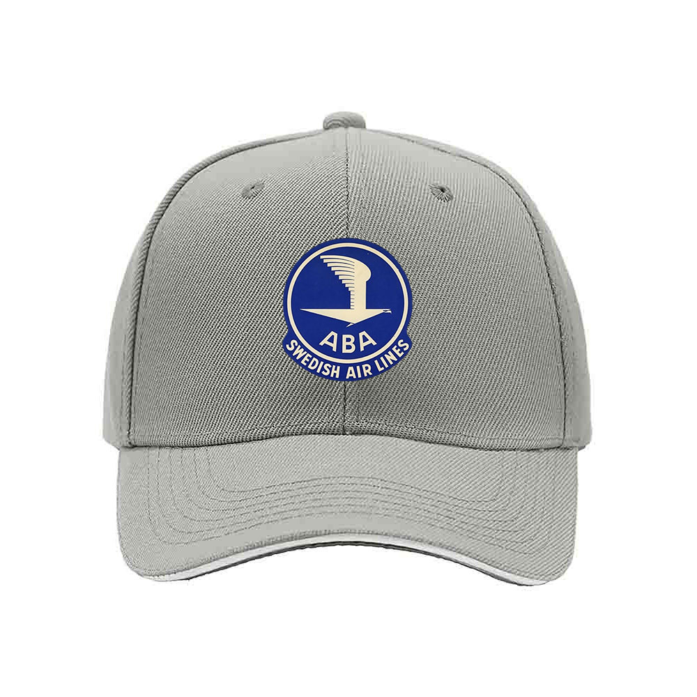 ABA Swedish Air Lines Logo Baseball Cap Men's Women's Hat Gift - Image 7