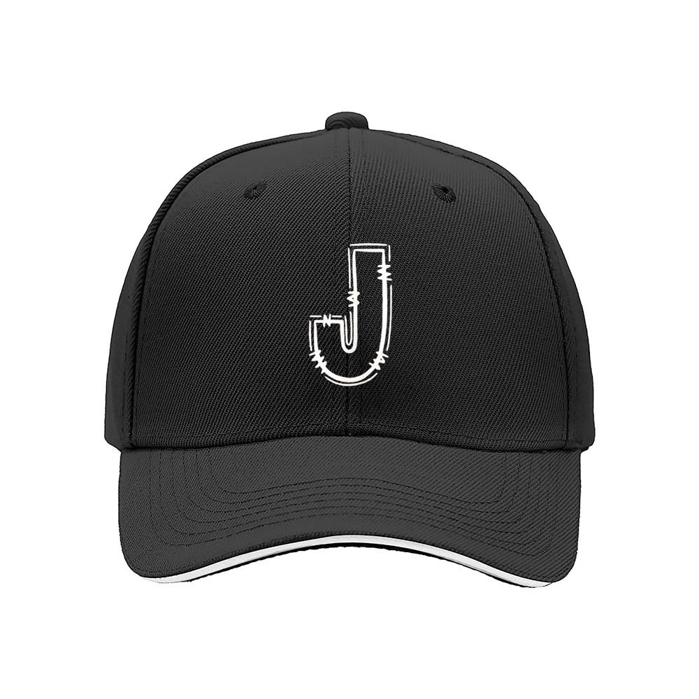 J Logo Baseball Cap Men's Women's Fashion Gift Hat - Image 3