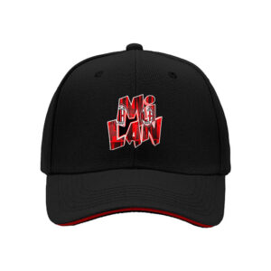 AC Milan Logo Men's Baseball Cap Red Black Design Gift for Fans