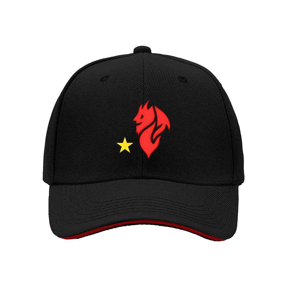 Red Dragon Star Embroidered Men's Baseball Cap Gift