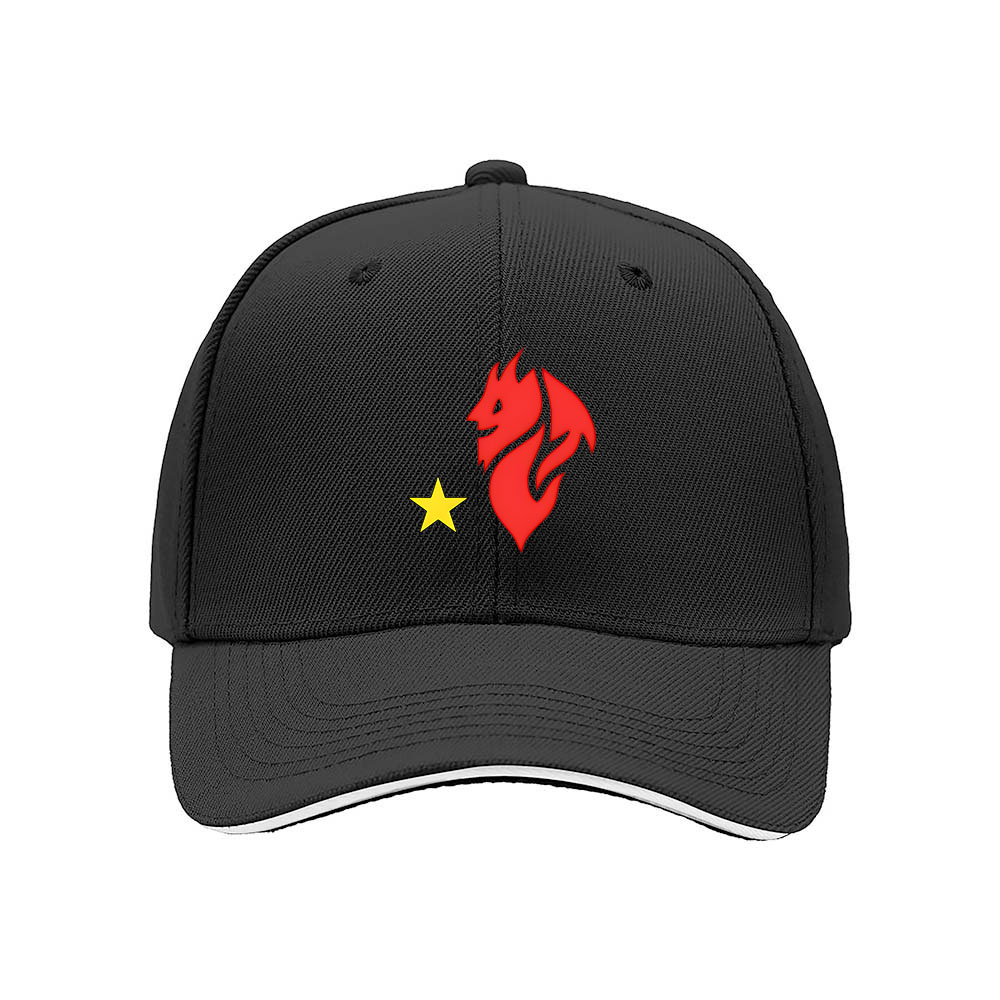 Red Dragon Star Embroidered Men's Baseball Cap Gift - Image 3