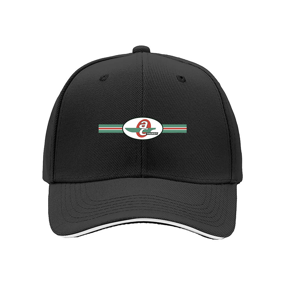 AC Transit Logo Men's Baseball Cap Black Adjustable Hat Gift for Fans - Image 3