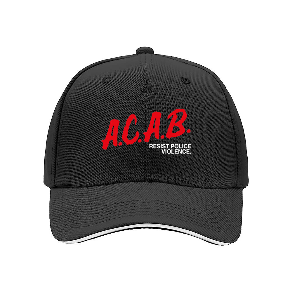 A.C.A.B Resist Police Violence Men's Baseball Cap - Image 3