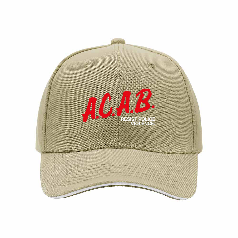 A.C.A.B Resist Police Violence Men's Baseball Cap - Image 4