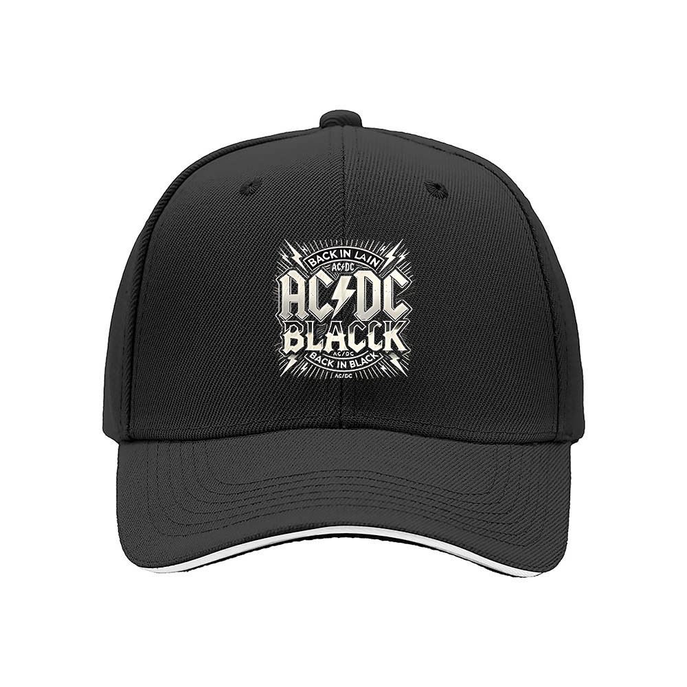 ACDC Back in Black Men's Baseball Cap Rock Music Gift Hat - Image 3