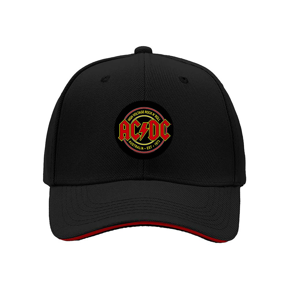 ACDC Rock Band Logo Men's Baseball Cap Black Adjustable Hat Gift