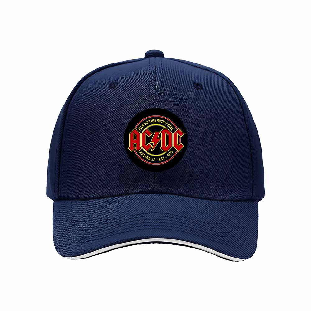 ACDC Rock Band Logo Men's Baseball Cap Black Adjustable Hat Gift - Image 2