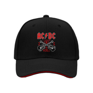 ACDC Rock and Roll Guitar Logo Baseball Cap Men's Women's Gift