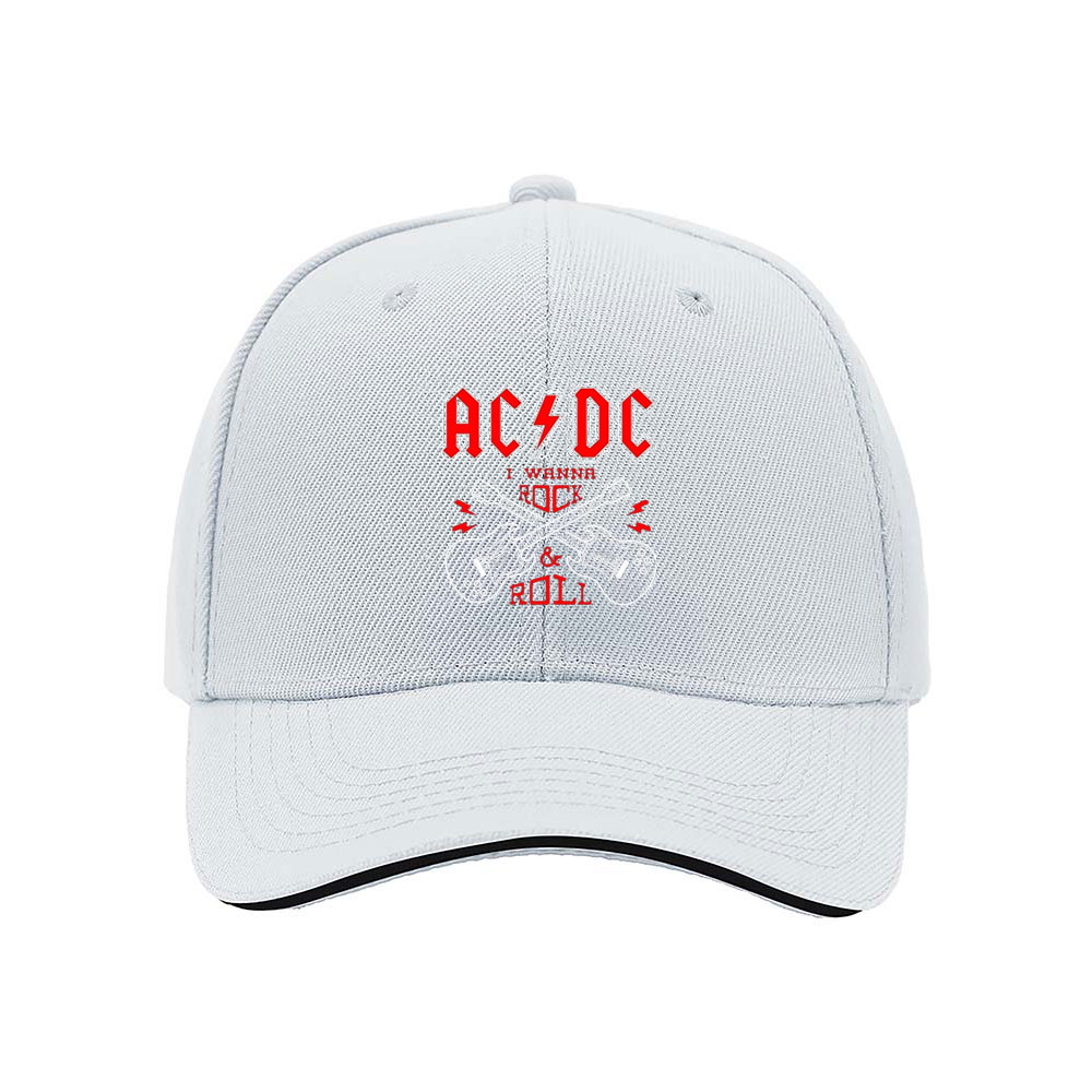 ACDC Rock and Roll Guitar Logo Baseball Cap Men's Women's Gift - Image 5