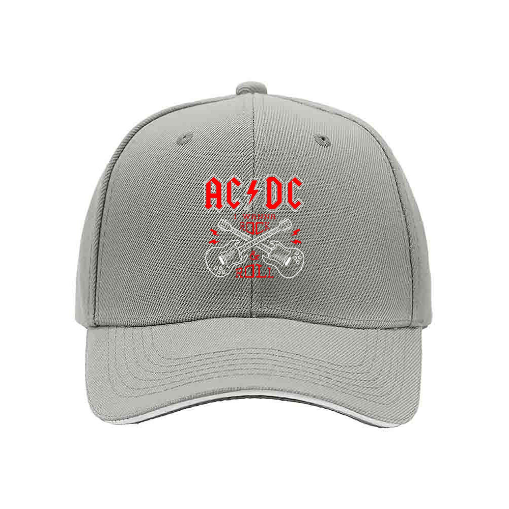 ACDC Rock and Roll Guitar Logo Baseball Cap Men's Women's Gift - Image 7
