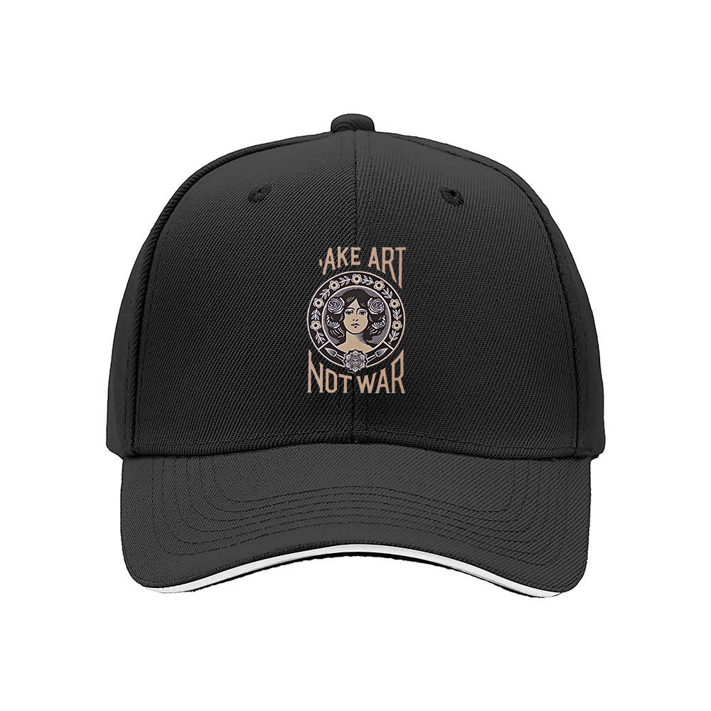 Make Art Not War Baseball Cap for Men Women Fashion Gift Hat - Image 3