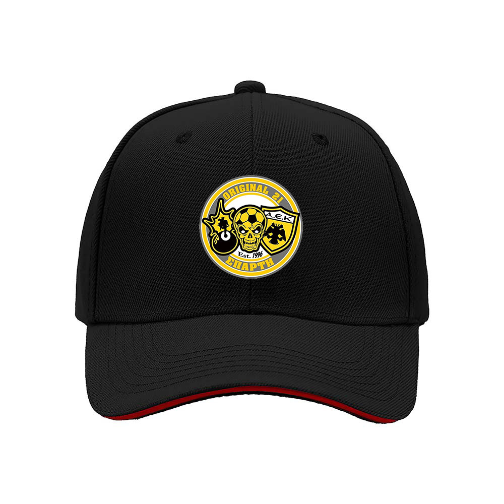 Original 21 Men's Baseball Cap Skull Soccer Design Gift for Fans
