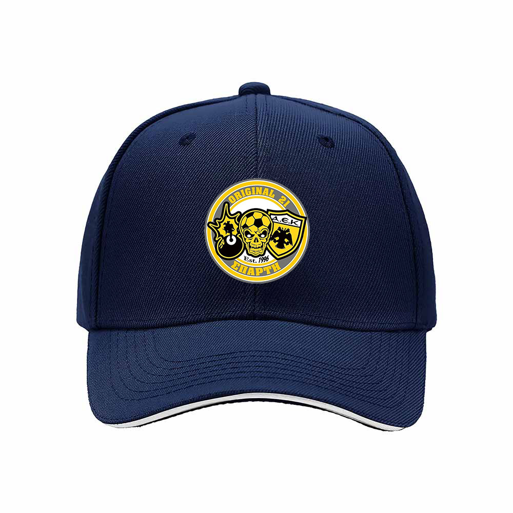 Original 21 Men's Baseball Cap Skull Soccer Design Gift for Fans - Image 2