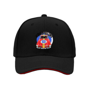 Classic Red Racing Car Men's Baseball Cap Gift for Car Enthusiasts