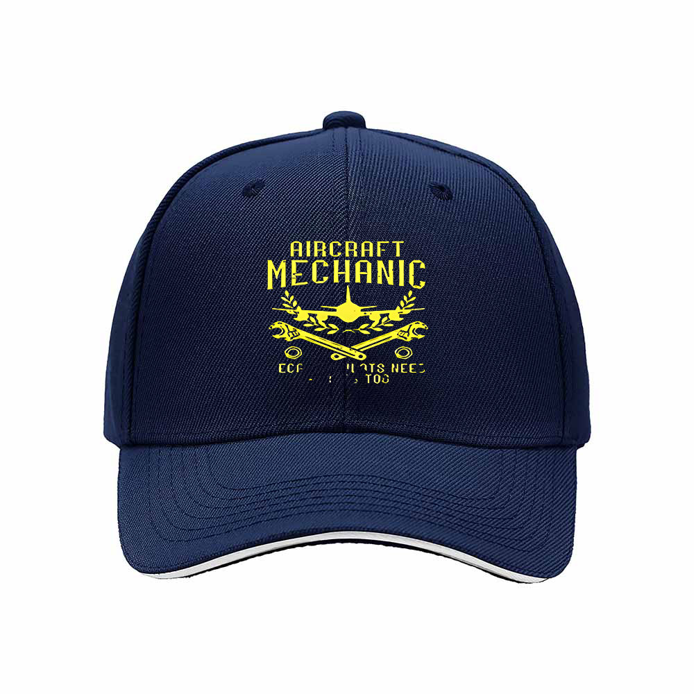Aircraft Mechanic Men's Baseball Cap Gift for Aviation Enthusiasts - Image 2
