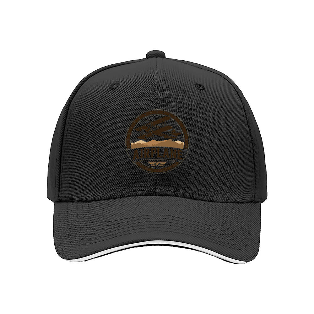 Airplane Logo Men's Baseball Cap Outdoor Gift Hat - Image 3