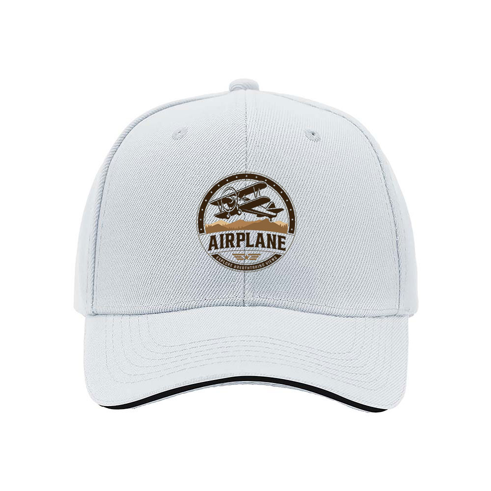 Airplane Logo Men's Baseball Cap Outdoor Gift Hat - Image 5