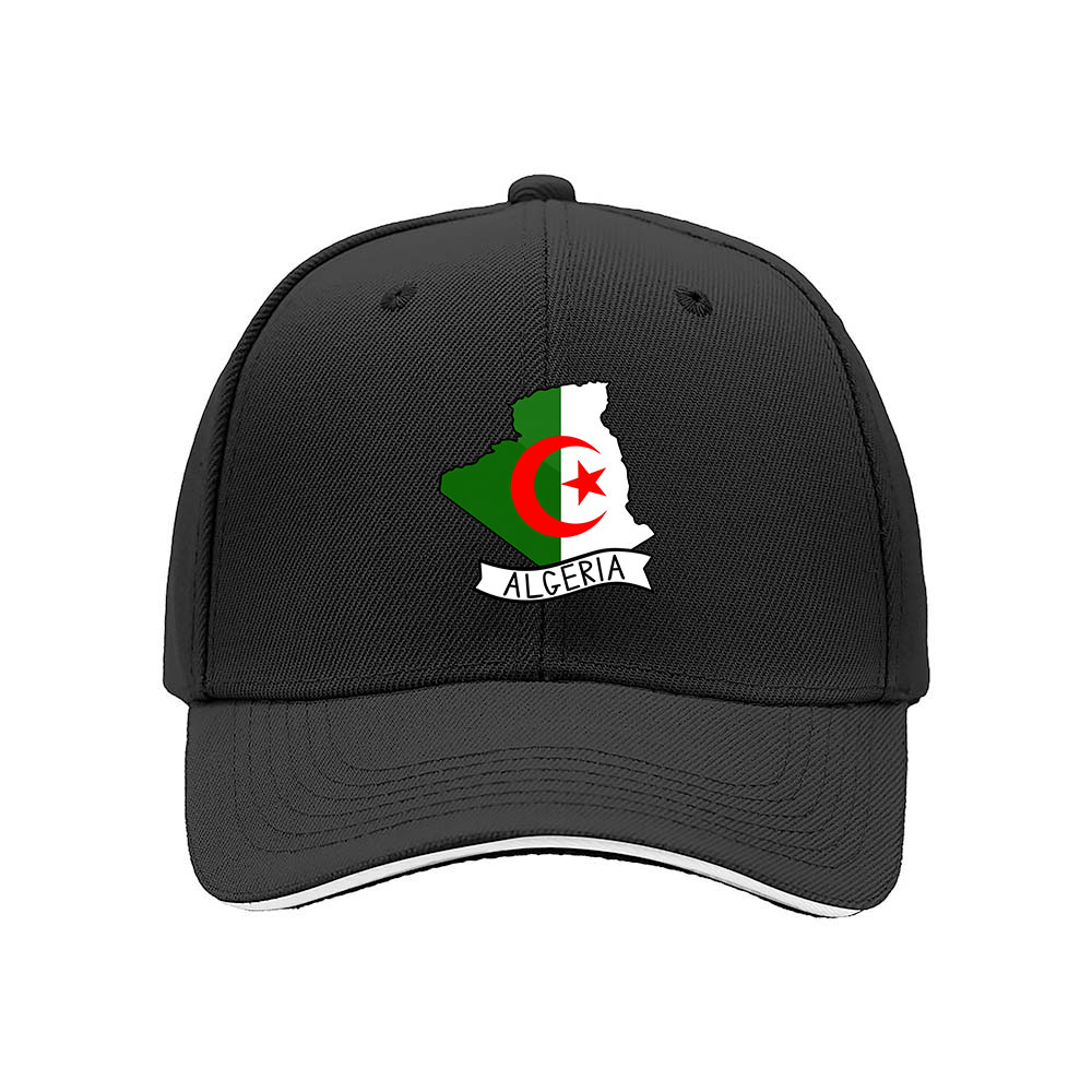 Algeria Flag Map Baseball Cap Men Women Gift Hat - Image 3