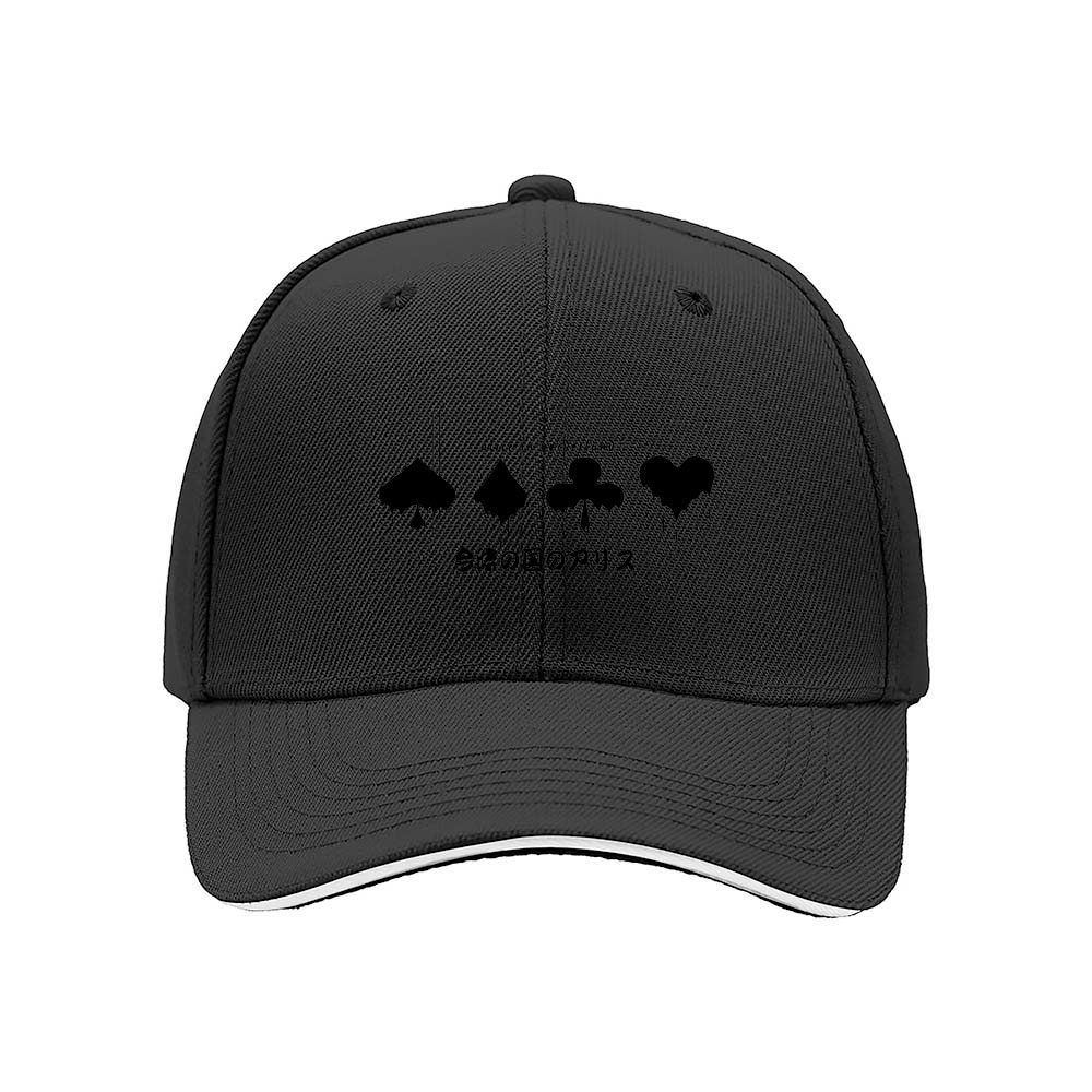 Black Poker Suit Symbols Baseball Cap Men's Women's Gift Fashion Hat - Image 3