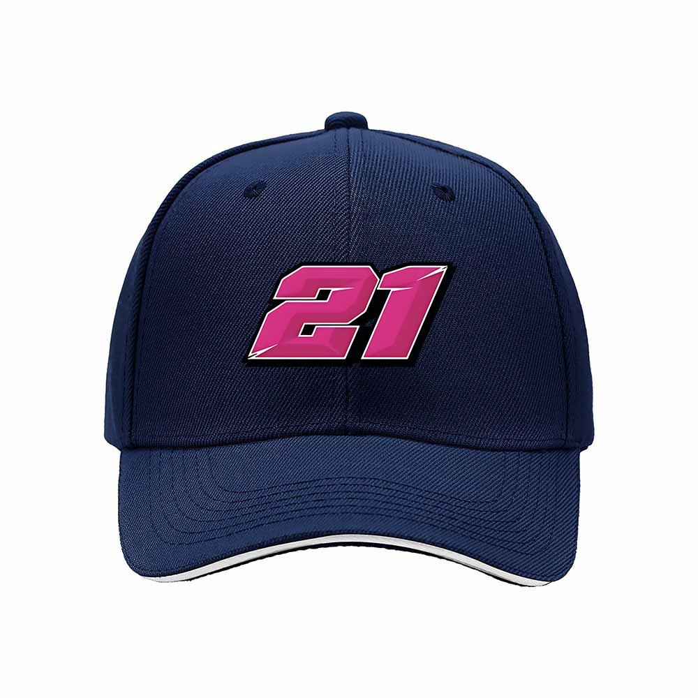 Pink 21 Number Baseball Cap Men Women Fashion Gift Hat - Image 2