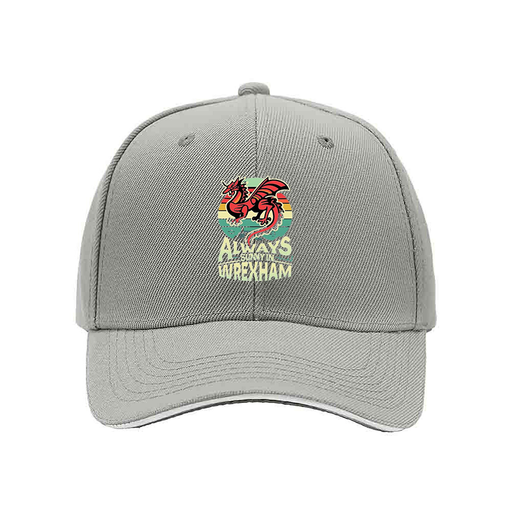 Always Sunny in Wrexham Dragon Baseball Cap Men's Women's Gift Hat - Image 7