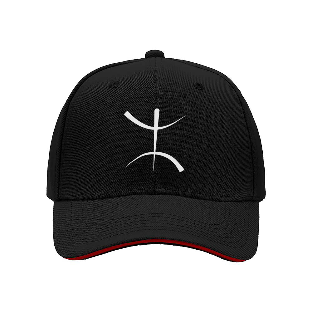 Black Baseball Cap with White Logo Design for Men and Women Casual Wear Gift