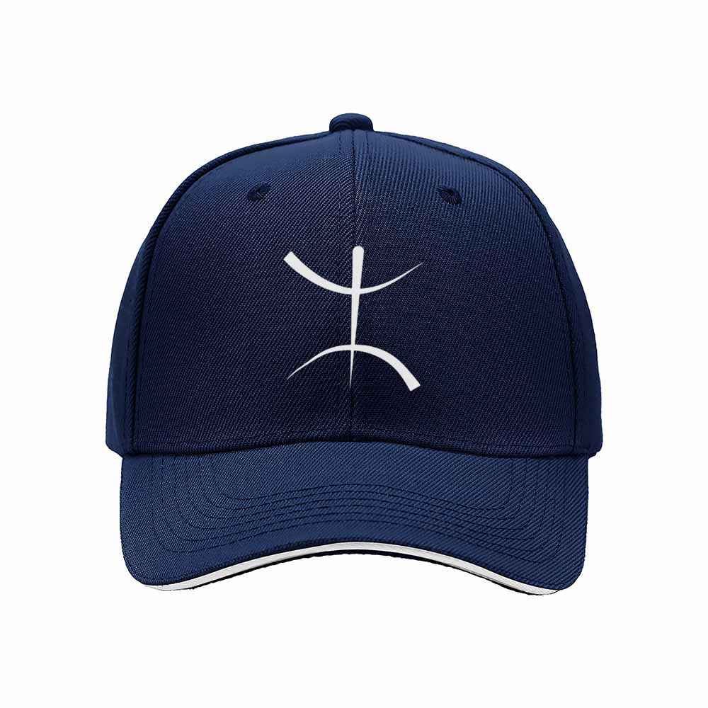 Black Baseball Cap with White Logo Design for Men and Women Casual Wear Gift - Image 2