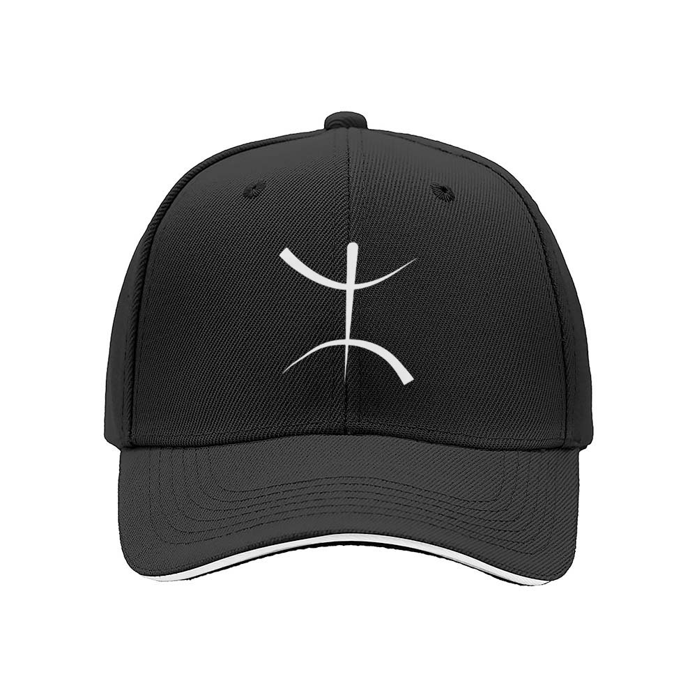 Black Baseball Cap with White Logo Design for Men and Women Casual Wear Gift - Image 3